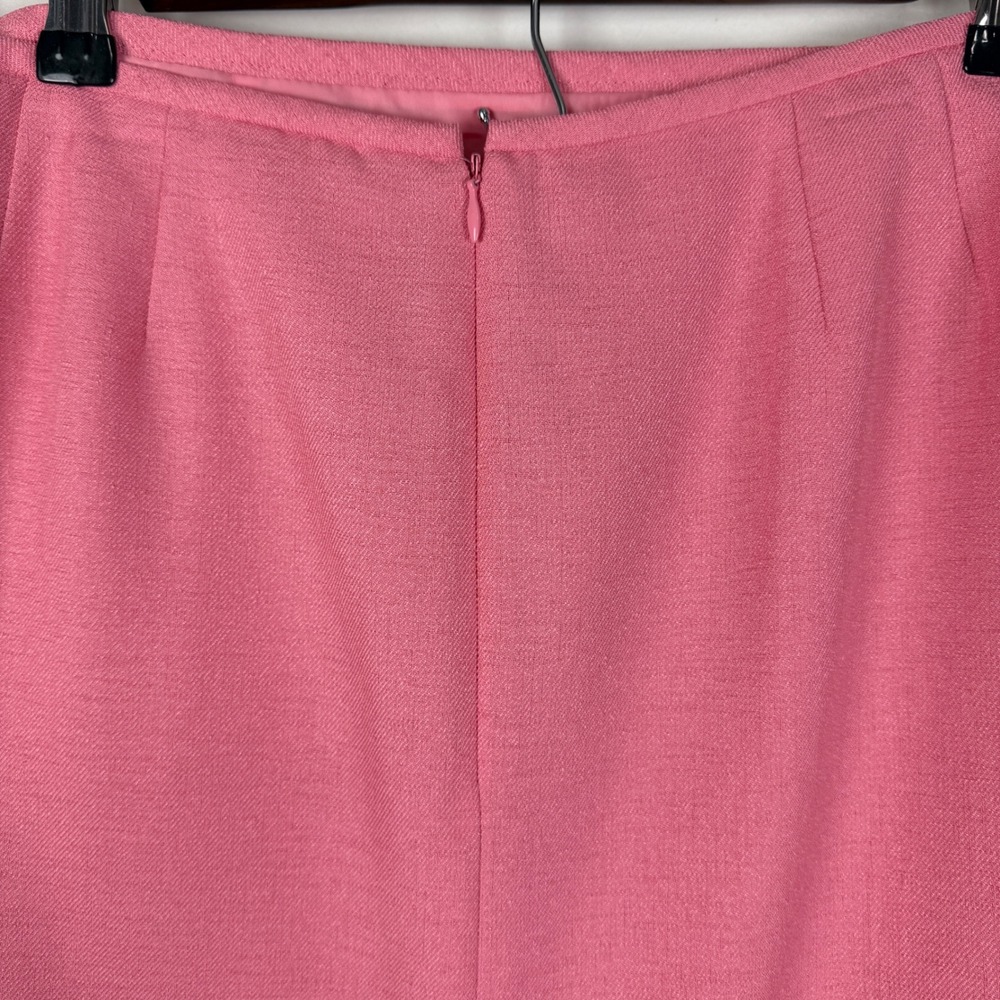 Suit Studio Pink 2 Piece Skirt Suit Set Peplum‎ Blazer Pencil Skirt Women's 14P - Picture 10 of 13